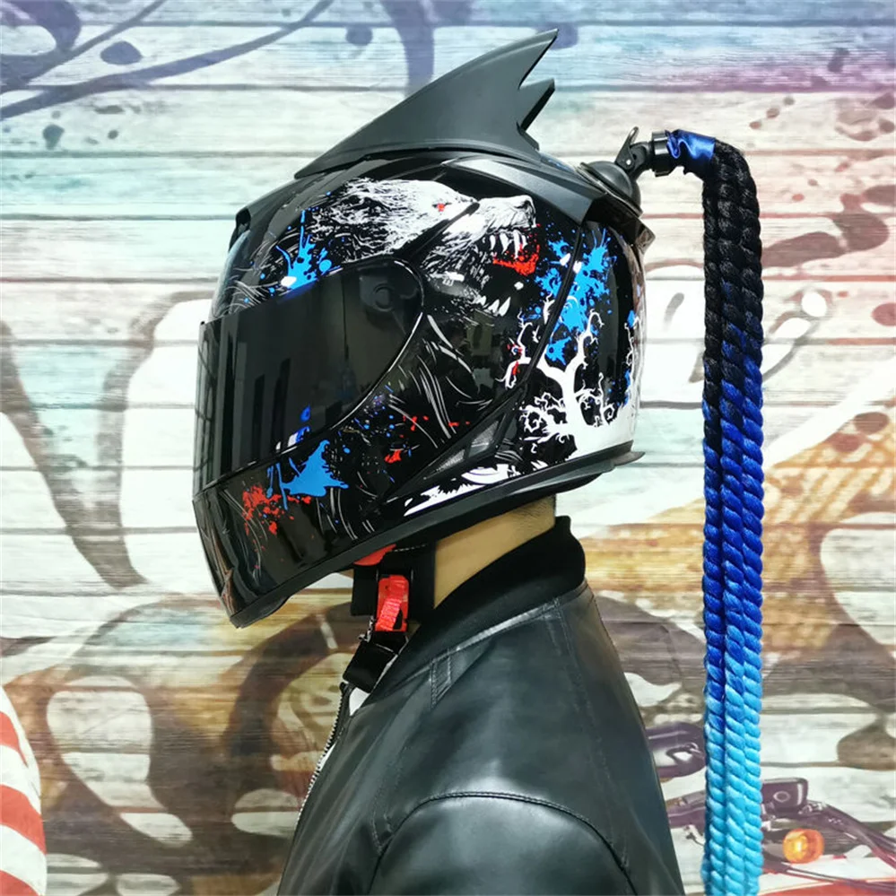 

AIS Cool Full Face Motorcycle Helmet Safety Double Lens Racing Motorbike Riding Helmets Men Women Scooter Motocross Casco