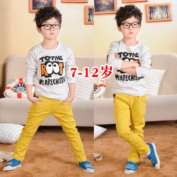 

Children's long sleeve autumn new children's round neck top long sleeves T shirt