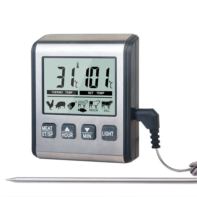 

Celsius Roast Barbecue BBQ Pit Smoker Grill Thermometer Temp Gauge Cooking Tools