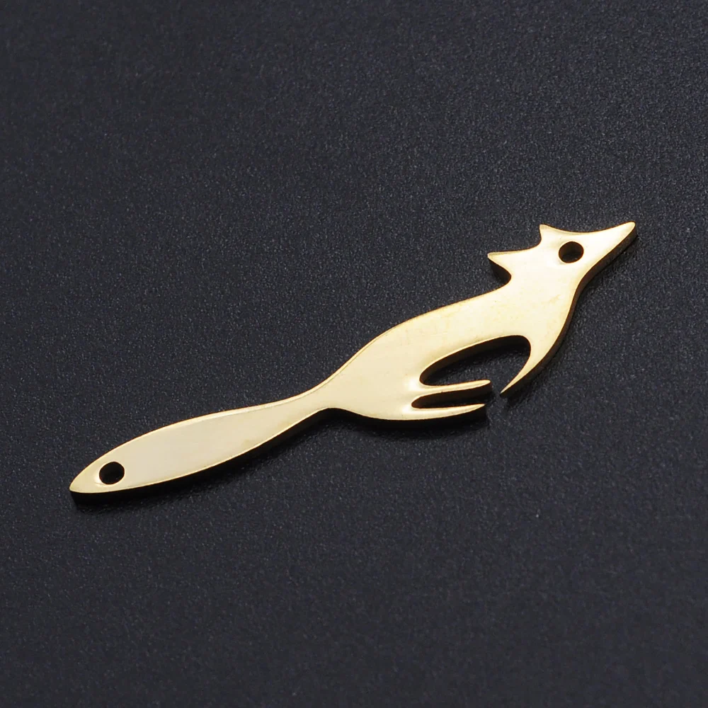 5 шт./лот 100% подвески из нержавеющей стали в форме лисы оптовая продажа никогда не