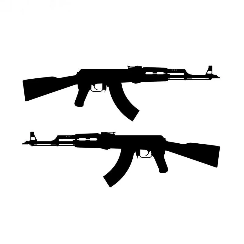 

22X13cm 1-5 Pieces AK 47 Rifle Vinyl Car Sticker Decal Jdm Car Stickers