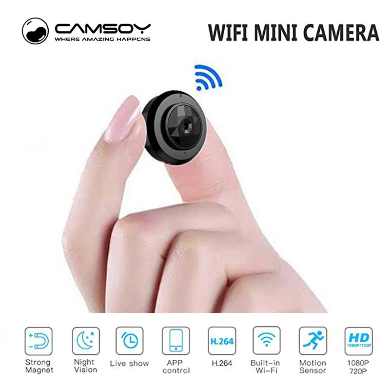 Беспроводная видео CCTV Мини Wi Fi охранное видеонаблюдение микро дом с Wifi IP камера