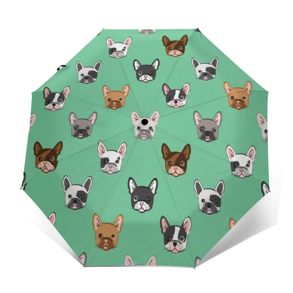 

Sunny Umbrella Cute French Bulldog Automatic folding portable men women umbrella Sunscreen rain Windproof beach parasol
