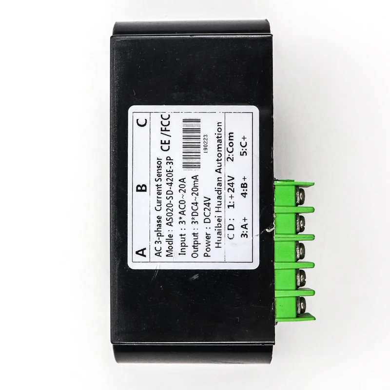 Трехфазный преобразователь тока Холла переменного 0-10 А с аналоговой выходной