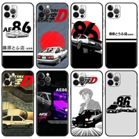 soft case for apple iphone 13 12 mini 11 pro 7 xr x 6 6s xs max 5 5s se 8 8s plus tpu phone cover initial d ae86 anime jdm