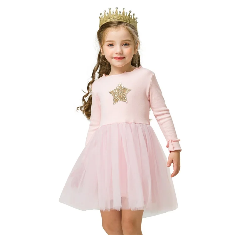 Платье для девочек красное рождественское платье с длинными рукавами Санты