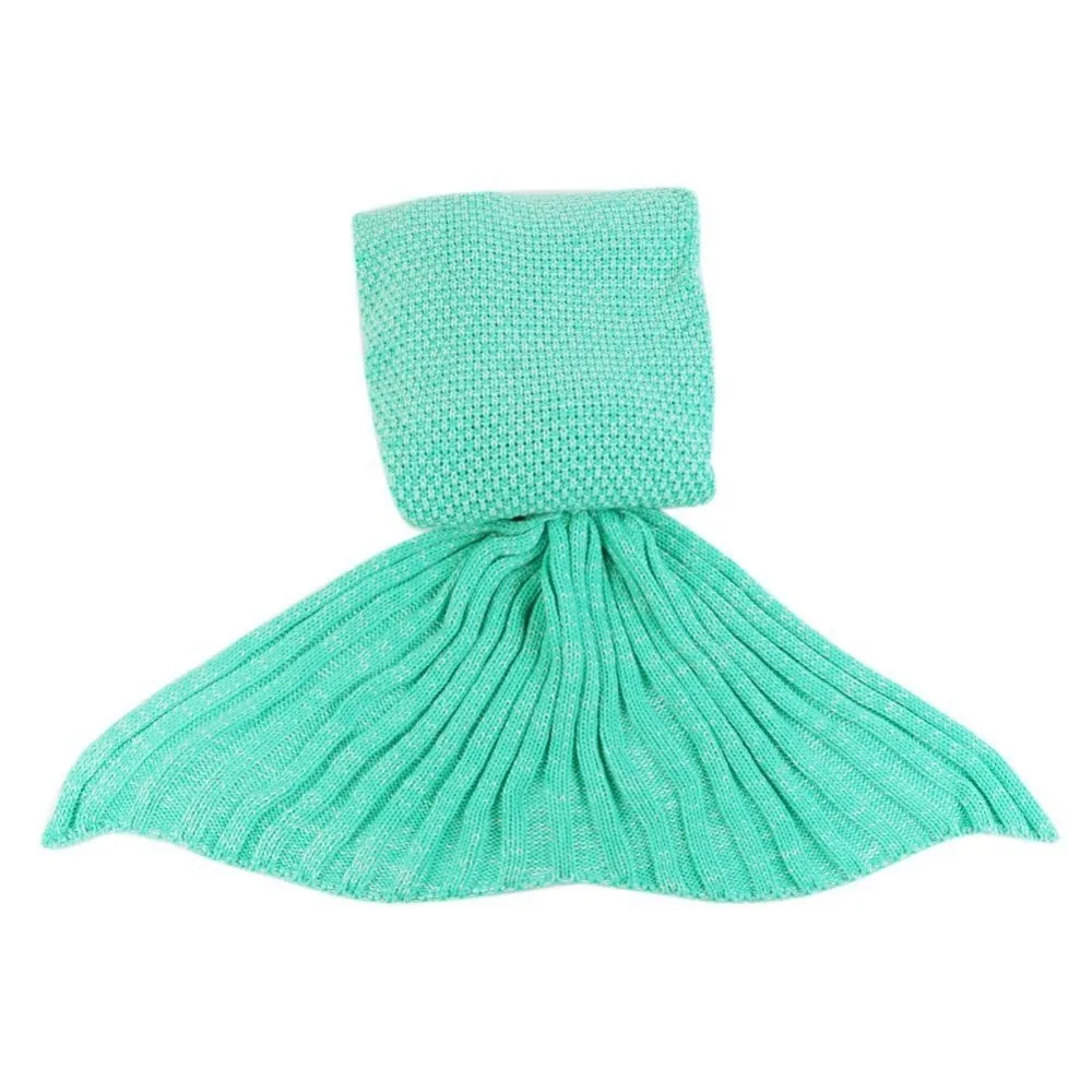 

19 Colors Mermaid Tail Blanket Crochet Mermaid Blanket For Adult Super Soft All Seasons Sleeping Knitted Blankets