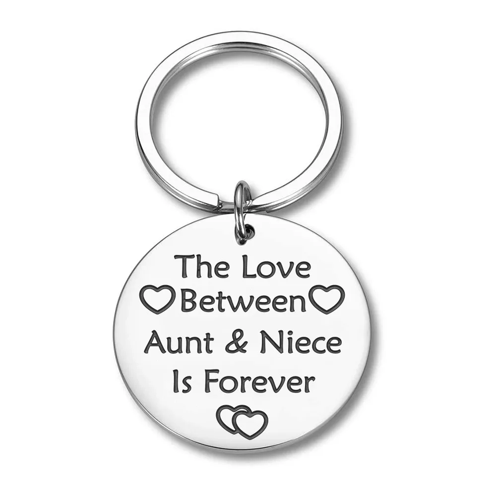 

Appreciate Aunt Key Chain Family Gifts from Niece Birthday Gift for Aunts Women From Aunt Graduation Key Ring Jewelry Pendant