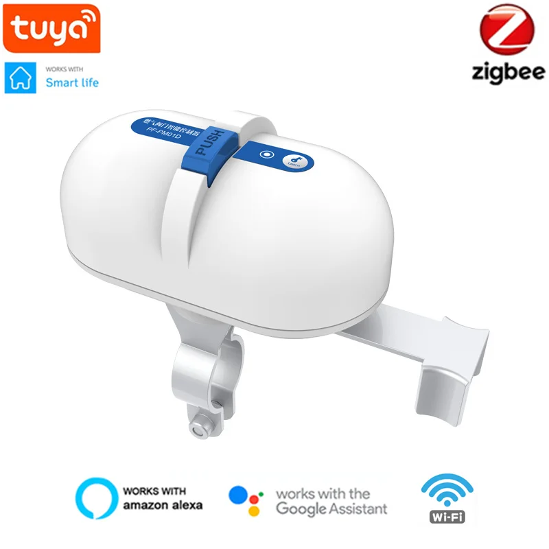 

Умный контроллер клапана Tuya Wi-Fi/Zigbee для водопроводного газопровода, автоматическое отключение, совместим с Alexa Google Assistant