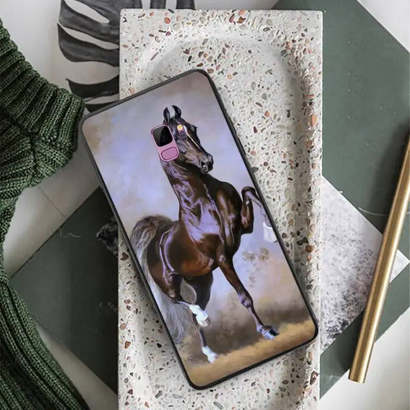 

Fine Horse Art animal Phone Case For Samsung Galaxy A 3 6 7 8 10 21 01 11 31 91 10S 20S 30S 50S PLUS