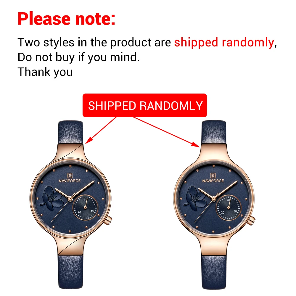Часы наручные NAVIFORCE женские кварцевые модные повседневные водонепроницаемые с