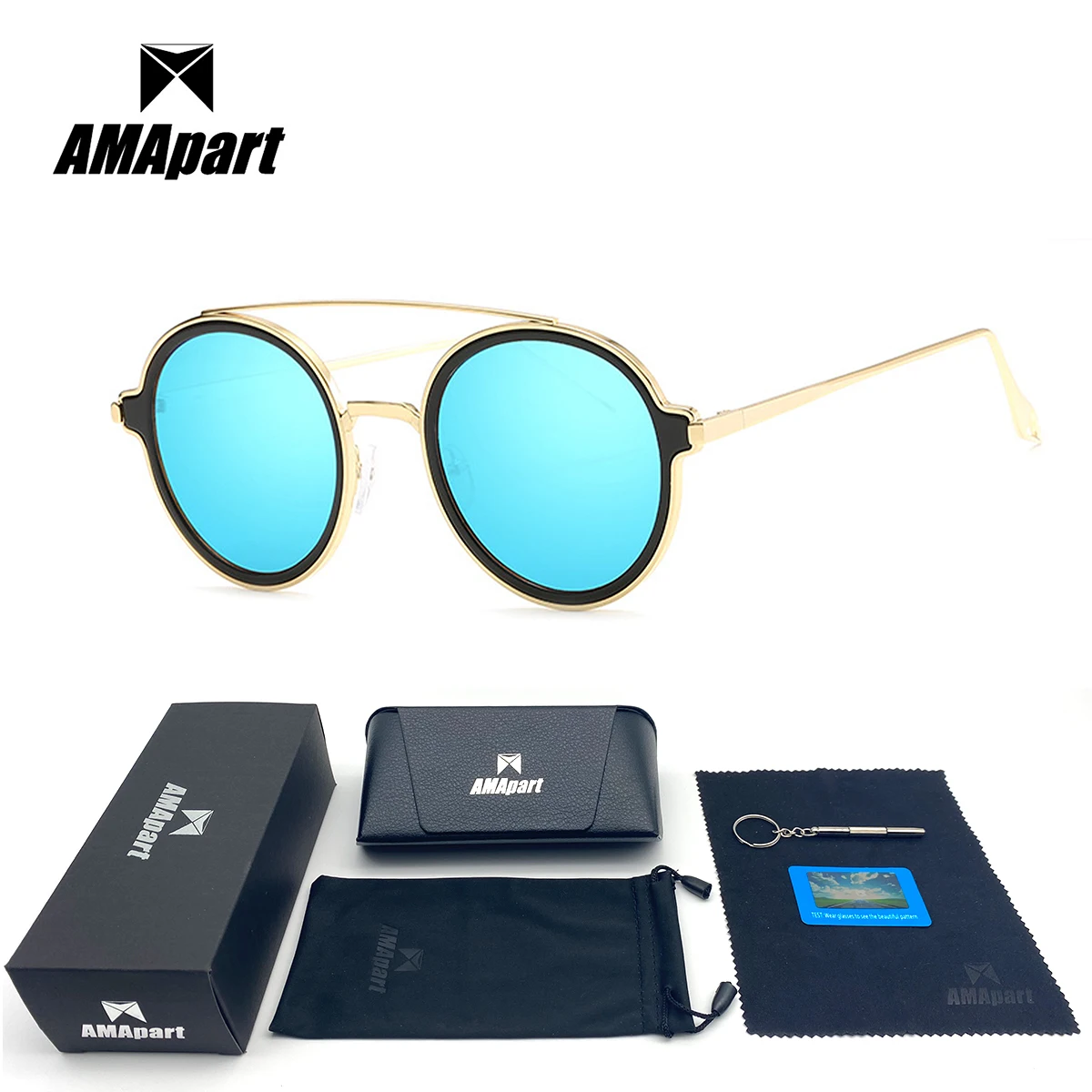 

AMApart High Quality Polarized Sunglasses For Women Driving Fishing Sports Outdoors UV400 Protection Anti-Glare