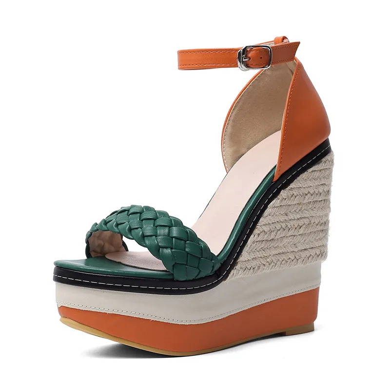 Передний и задний ремешок с открытым носком ремешком на щиколотке