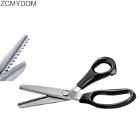 zcmyddm zig zag cut scissors stainless steel pinking shears for leather crafts dressmaking comfort grip handled diy sewing tools