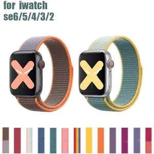strap for apple watch band 40mm 44mm iwatch serie 6 se 3 4 5 38mm 42mm sport loop nylon belt bracelet correa apple watch strap free global shipping