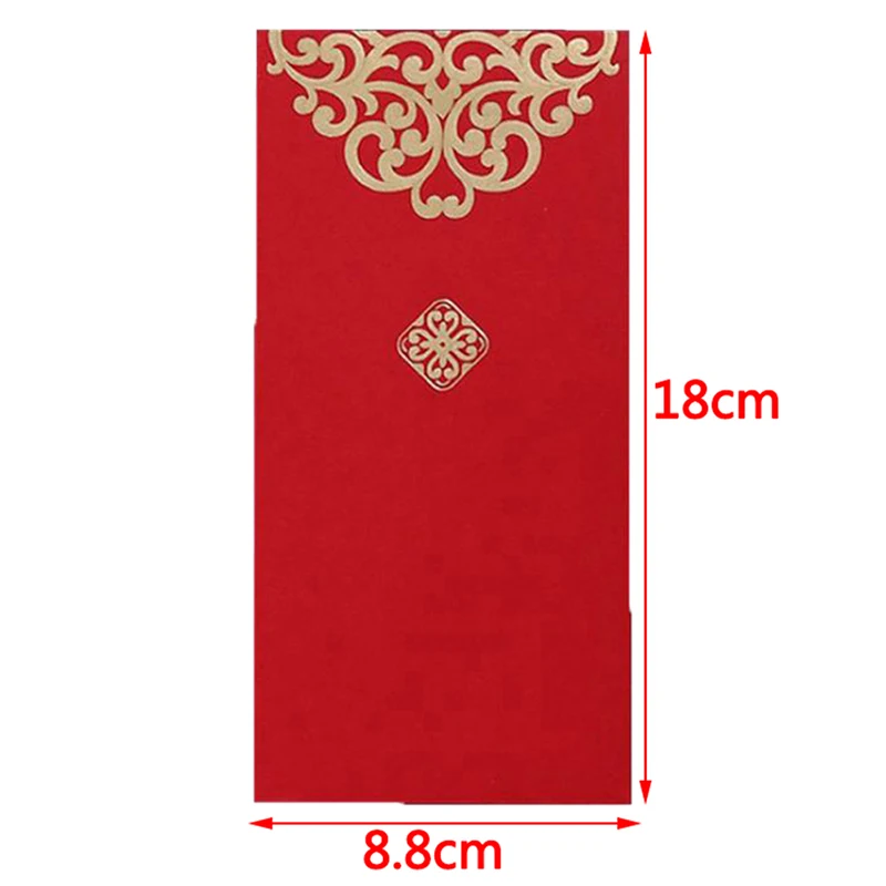 

10pcs/set 2019 New Year Wedding Red Envelope Chinese Spring Festival Gold Printing Red Pocket To Fill In Money