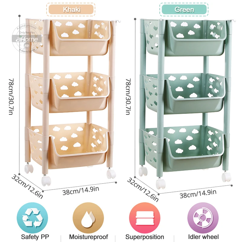 3 уровневая кухонная полка для хранения корзина фруктов и овощей органайзер