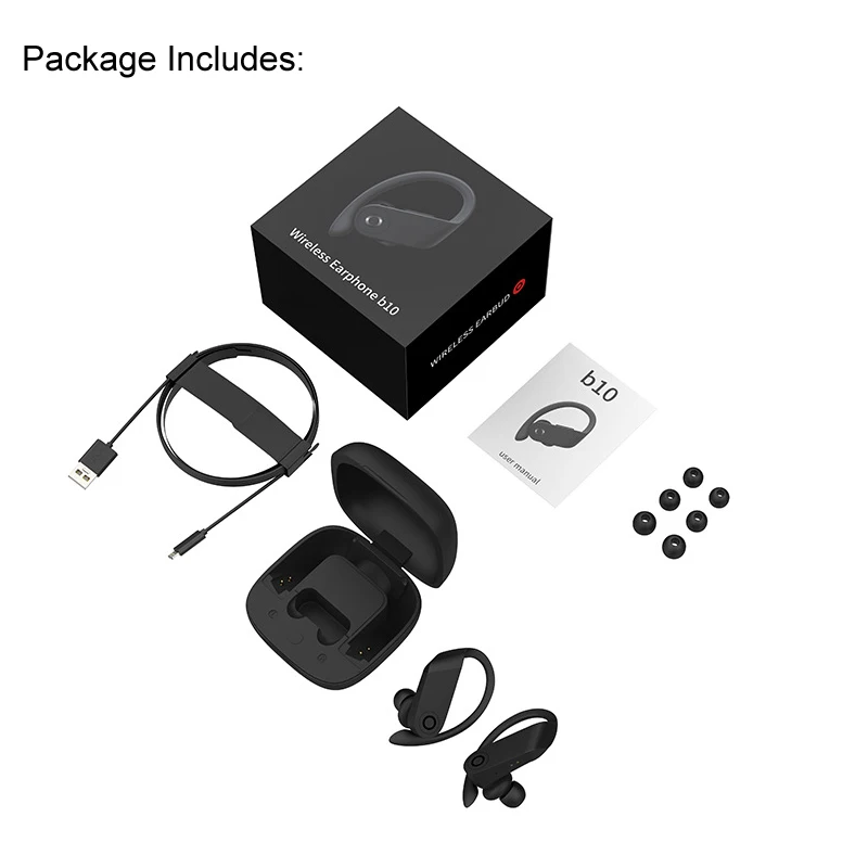 Lefon Bluetooth беспроводные наушники B10 Tws стерео Поддержка беспроводной зарядки