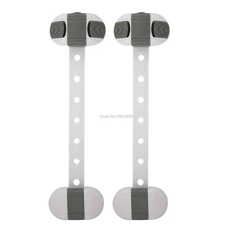 Cerradura de seguridad multifuncional para beb&eacute;, cerradura de caj&oacute;n de alta calidad, ajustable, protectora, 2 piezas-0