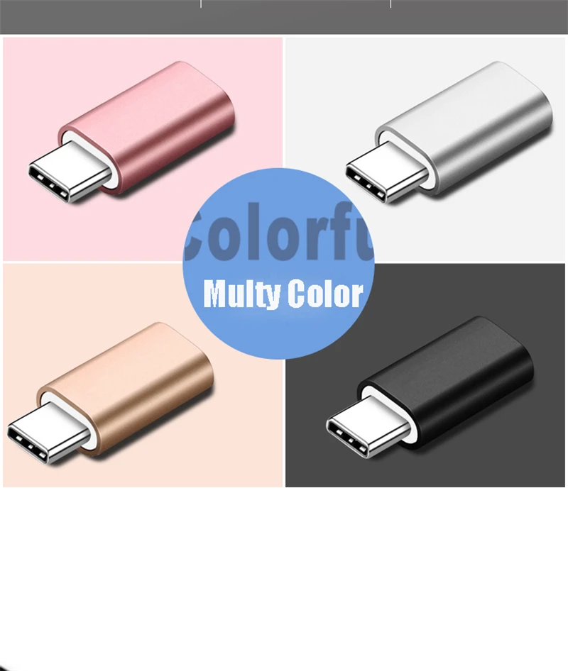 3 шт. для 8-контактного освещения USB C Type-C зарядный кабель адаптер разъем Samsung S9 Huawei