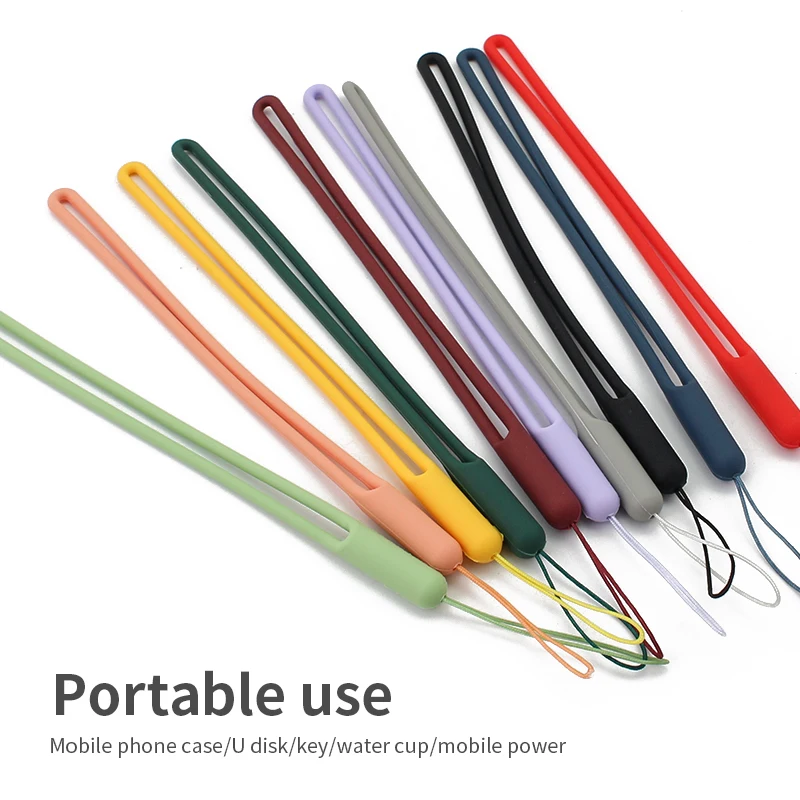 

Short fashion wrist silicone mobile phone ID card ID card work permit lanyard sports anti-lost lanyard suitable for iPhone 11 12