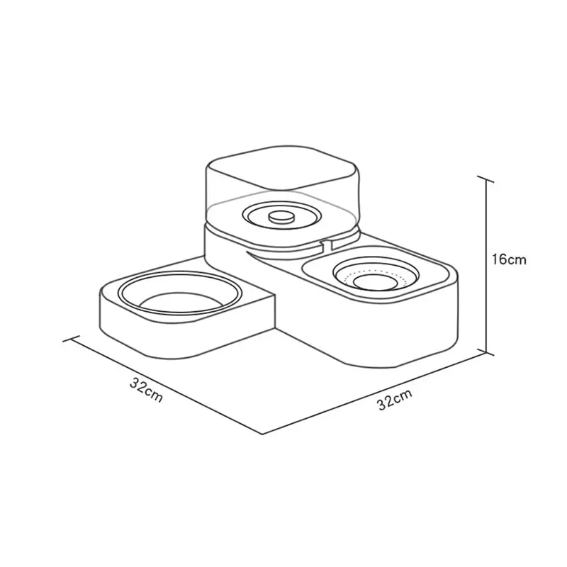 

Dog Cat Bowl With Water Dispenser Automatic Pet Food Water Bowl For Dogs Cats Indoor Kitten Puppy Bowls Pet Feeding Supplies