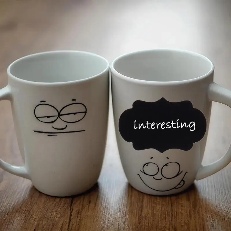 15 шт. Стекло Стикеры s доска Кухня может фляга стикеры в стиле доски для рисования