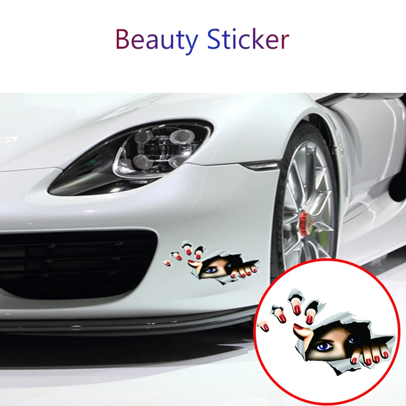 Автомобильные 3D наклейки Atreus с глазами для Subaru Forester XV Toyota Corolla Avensis RAV4 Забавный
