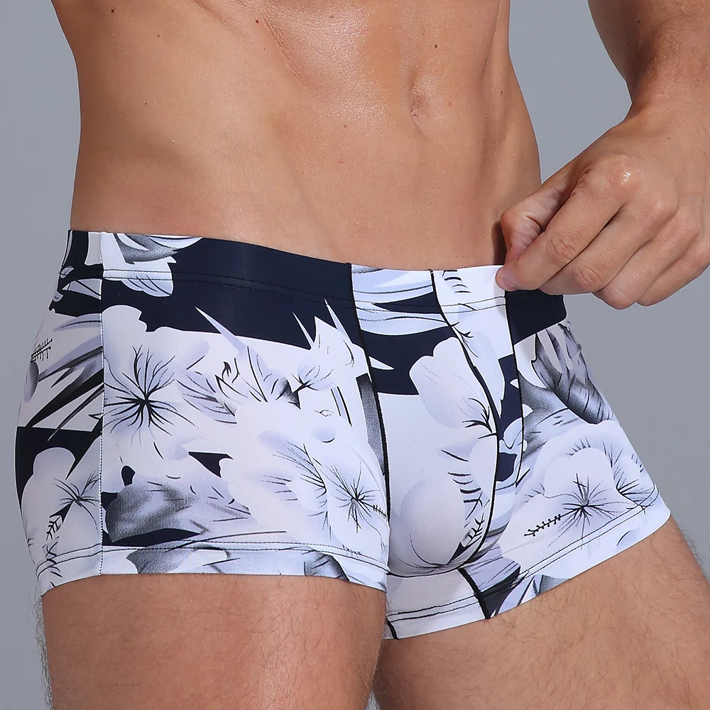 Для мужчин пикантные трусы-боксеры Стрейчевые дышащий Нижнее белье с мешочком