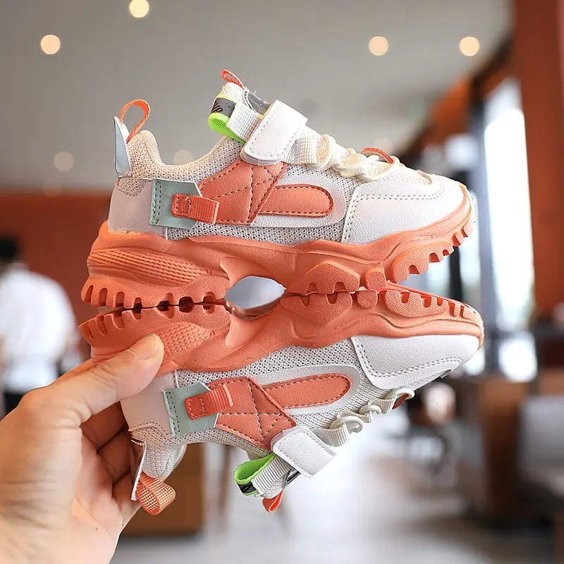 Детская обувь модные осенне зимние кроссовки для девочек и мальчиков красочные