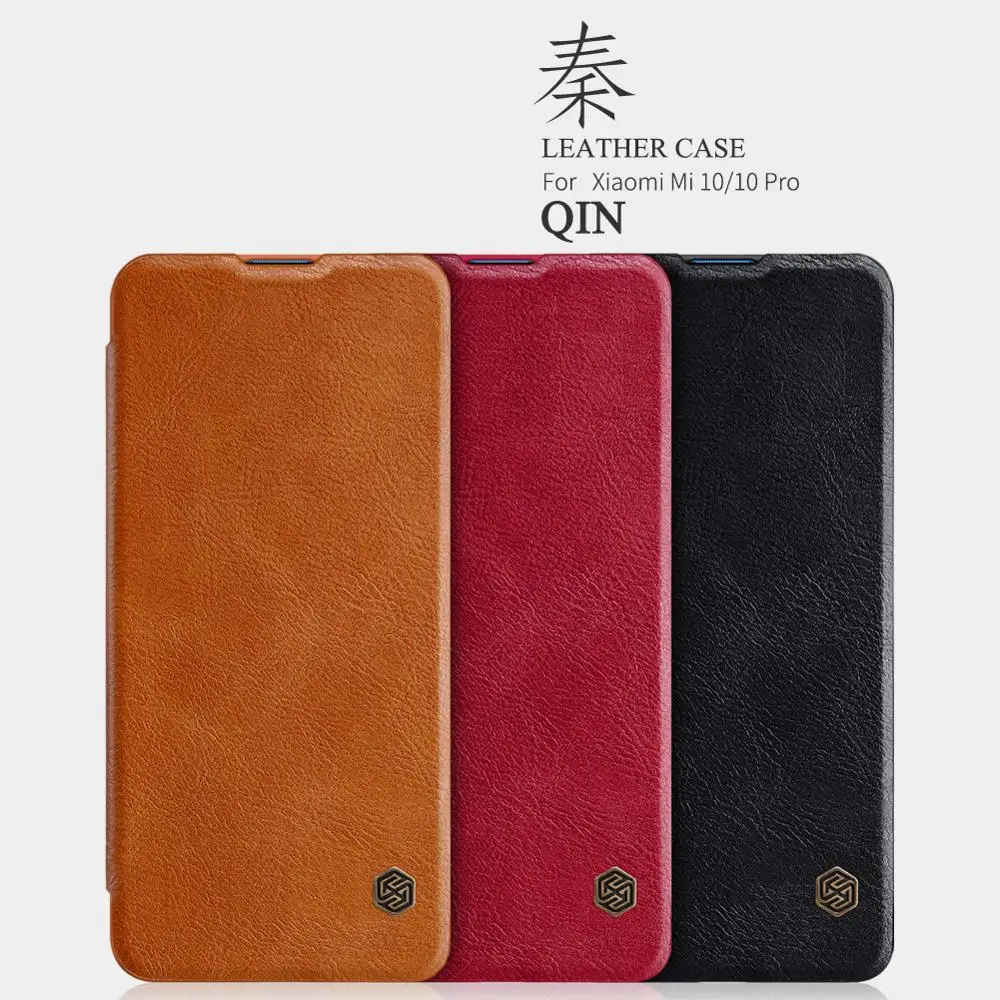 Nillkin для Xiaomi POCO X3 NFC M3 Mi 11 10T Lite 5G A3 чехол мягкий из натуральной кожи с откидной