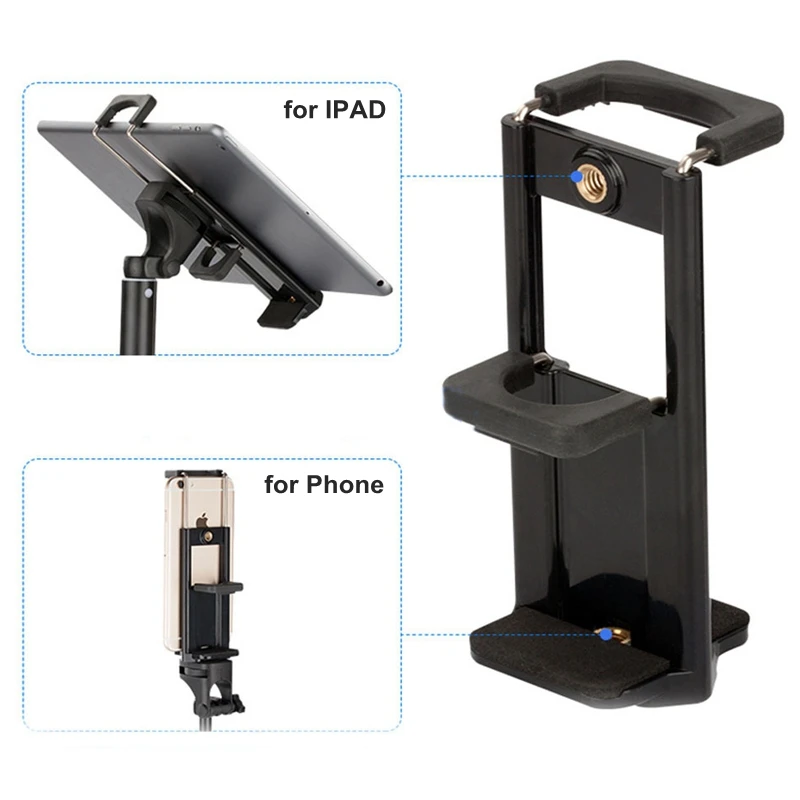 2 в 1 черный зажим для телефона подставка штатива держатель селфи-Палка сотового