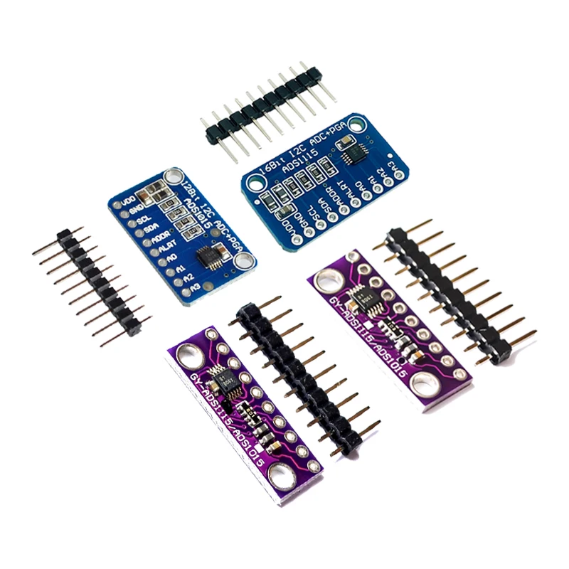 16 бит I2C ADS1115 ADS1015 модуль ADC 4 канала с усилителем Pro 2 0 в до 5 В для Arduino RPi |