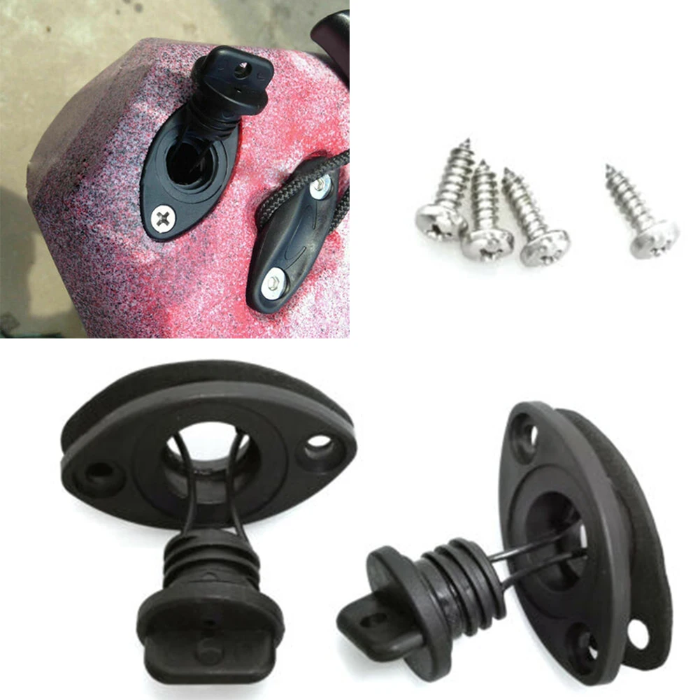 

2Pcs /Lot Thread Drain Plug Kit For Kayak Canoes Boat Stop Water Infiltration Water Out Fish Nylon Kayak Modification Parts
