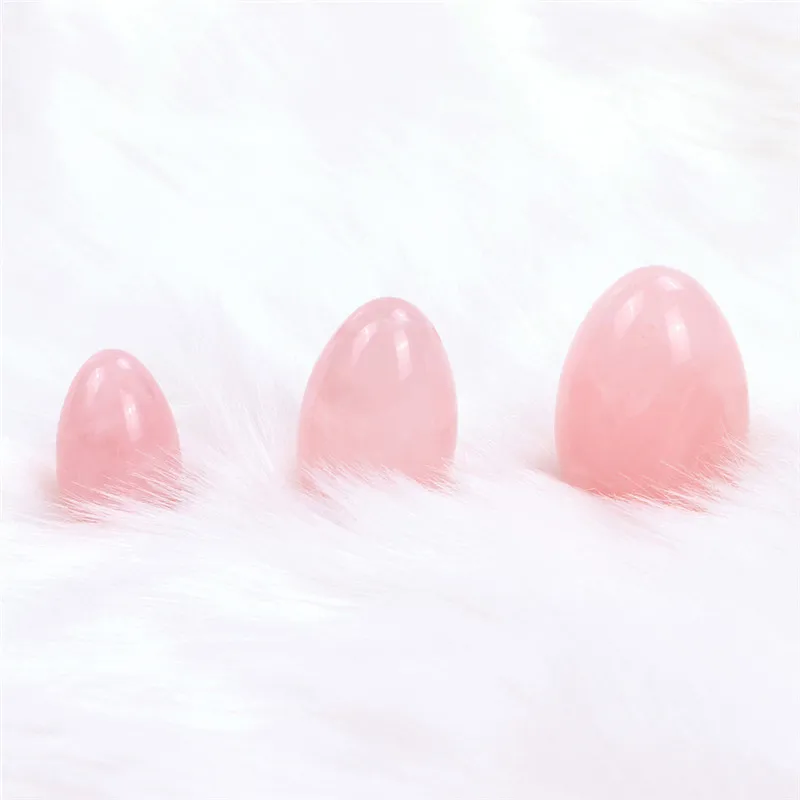 Розовый кварц Yoni набор яиц для массажа вагинальный подтягивающий тренажер