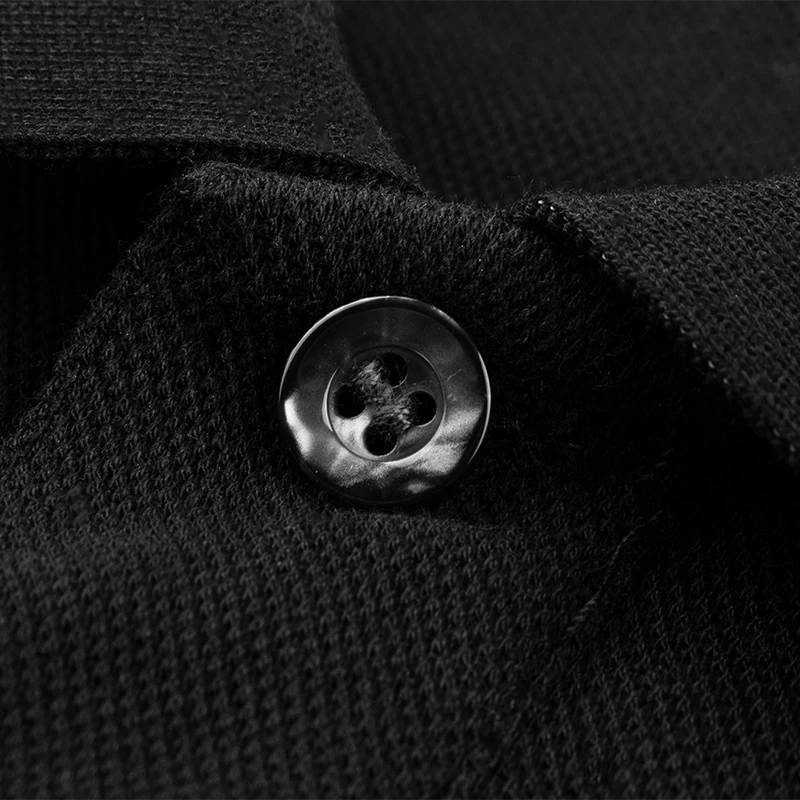 

SAZ Man Shirts Embroidery Botton Polo Shirts Cotton Casual Men Shirt Long Sleeve