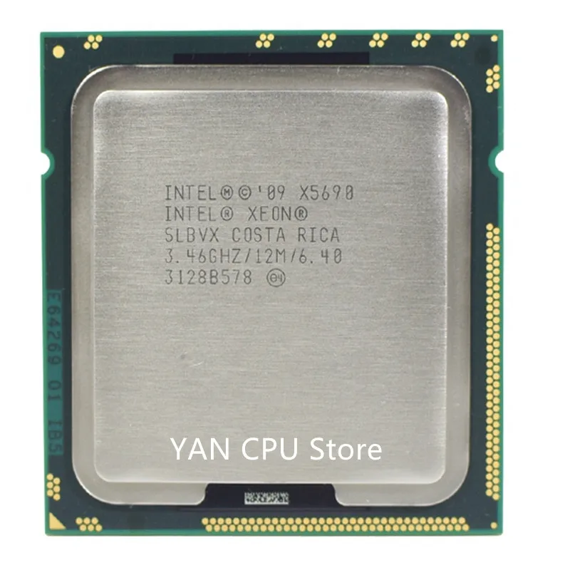 Бесплатная доставка Intel Ксеон X5690 3 46 ГГц 6.4GT/s 12 МБ 6 Core 1333 МГц SLBVX Процессор