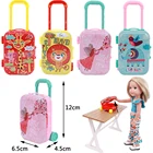 Аксессуары для кукол 12 см, милый чемодан, пластиковая мебель ручной работы, подходит для куклы Нэнси 14,5 дюйма, игрушки для девочек, подарок на РождествоДень рождения сделай сам Fre