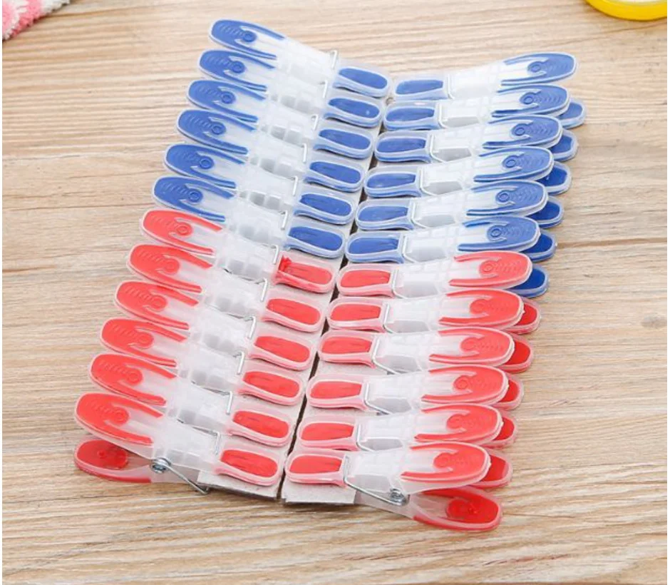 

48 PCS Household Essentials Clothespins Non-slip Windproof Laundry Clips Photo Clips Paper Clips for Underwear Socks Drying