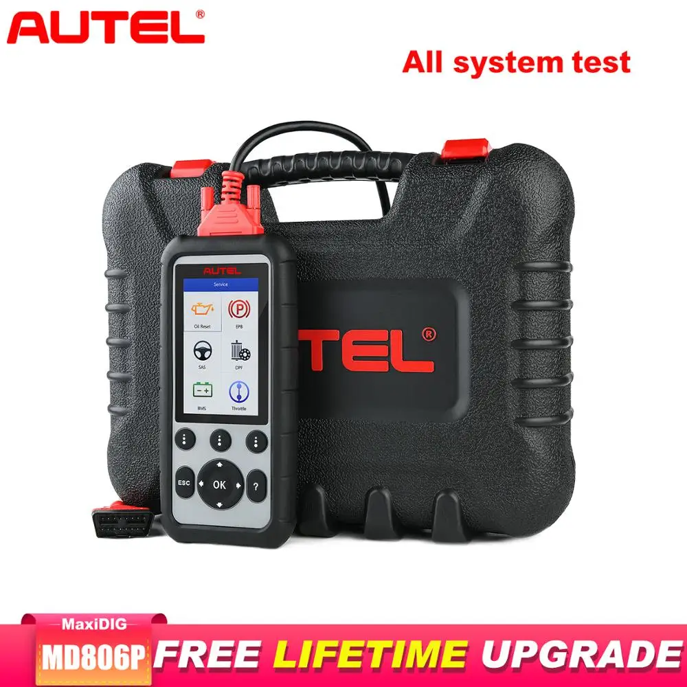 Autel MD806PRO автомобильный диагностический инструмент OBD2 сканер полная система