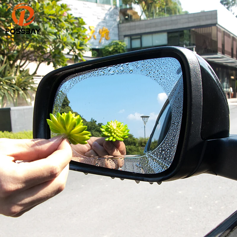 

Противотуманная Автомобильная зеркальная прозрачная пленка заднего вида POSSBAY, водонепроницаемые наклейки