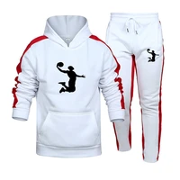 2021 new mens casual sports suit mens sweater pullover hooded jacket pants brand sportswear outdoor jogging hoodie men