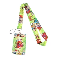 cb174 anime figures lanyard keychain cell phone neck strap cute hanging rope key chain id card badge holder fashion accessories