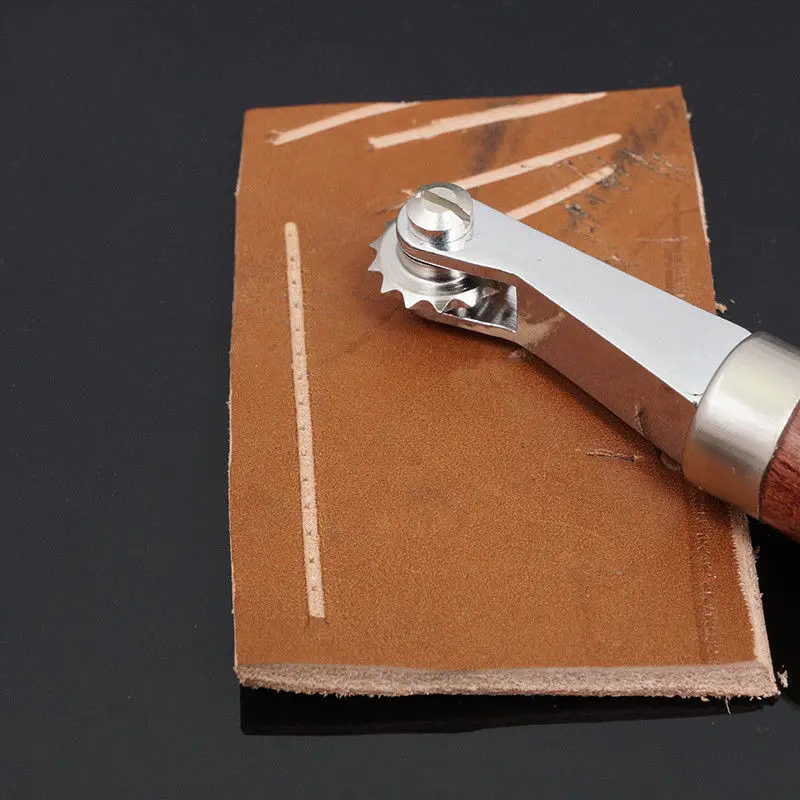 Кожа ремесло spacer набор система тиснения интервалов колесо Пробивной инструмент