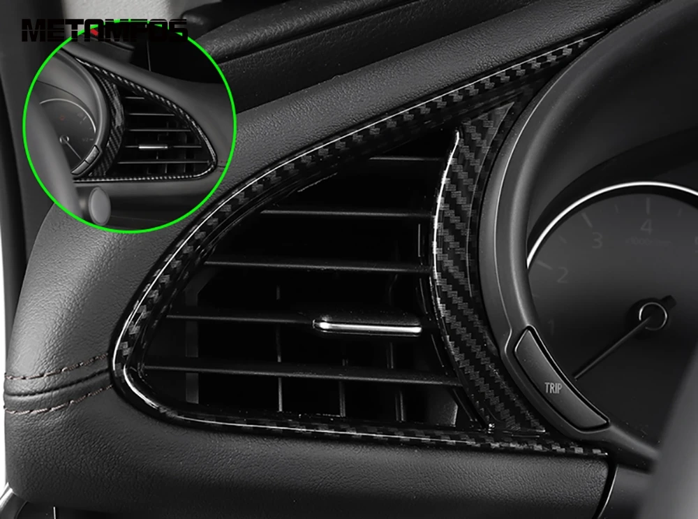 Для Mazda 3 M3 Axela 2019 2020 сбоку спереди Кондиционер Vent Выход Обложка отделка украшения