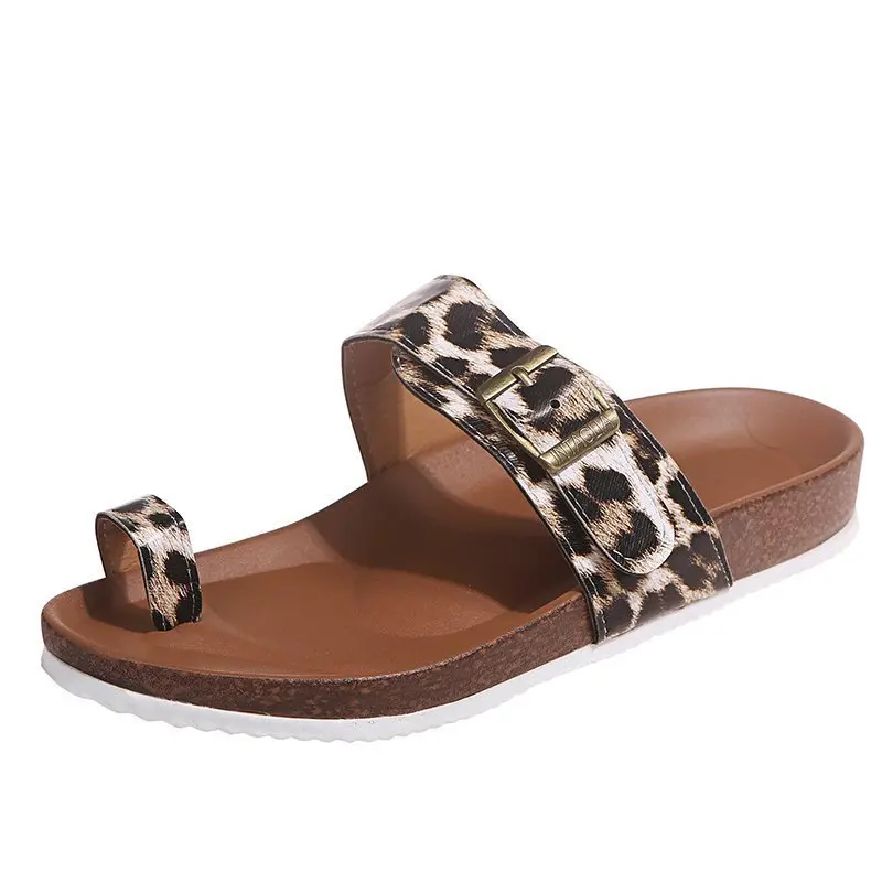 

Women Sandals Summer Shoes Buckle Ladies Slides Fashion Beach Shoes Female Flats Slippers New Flip Flops A241 Clip Toe Casual PU