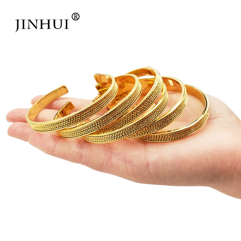 Jin Hui новые модные женские роскошные золотые браслеты ювелирные изделия