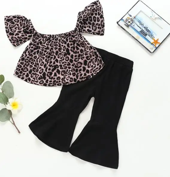 5 компл./лот комплекты одежды для маленьких девочек (рубашка + штаны) одежда с