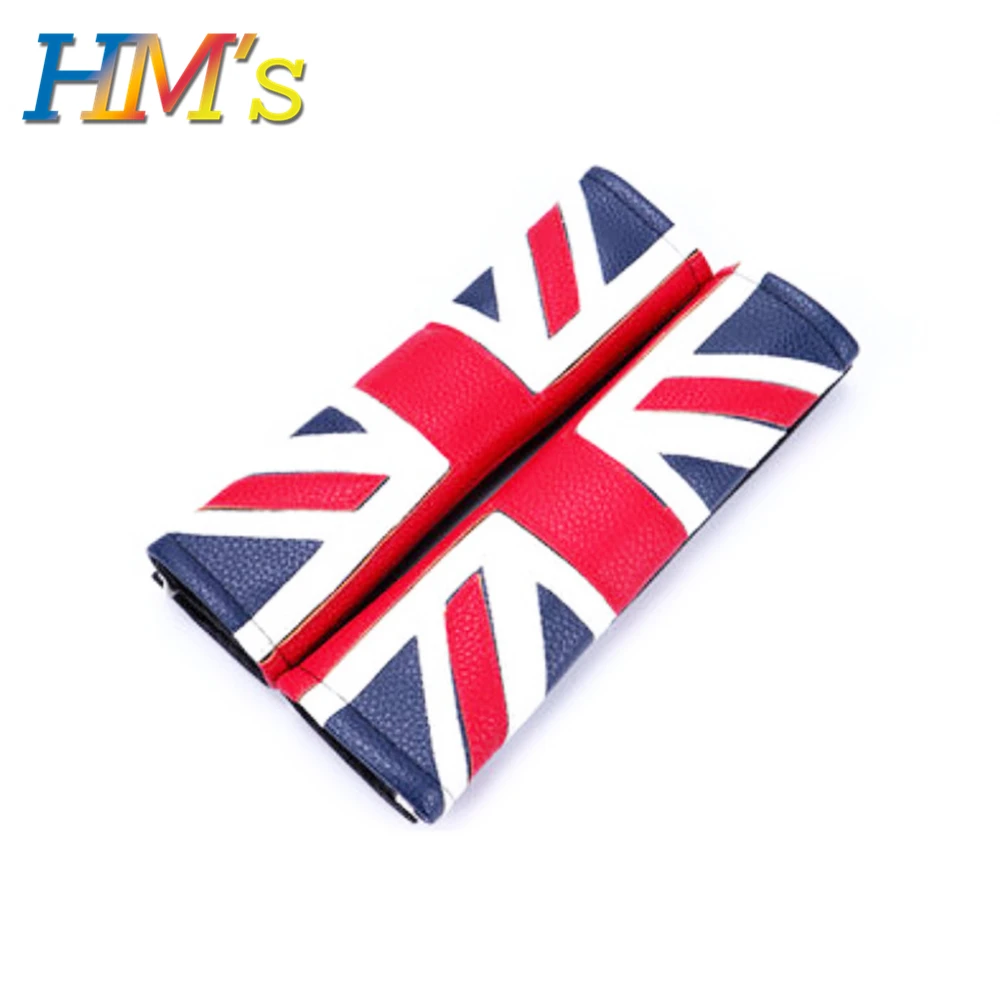 Red Union Jack For Mini Cooper R56 F56 F55 Car Seat Belts Covers Padding for Countryman R60 F60 for Mini Clubman F54 R55 Seat Belt Protective - Название цвета: Red Union Jack