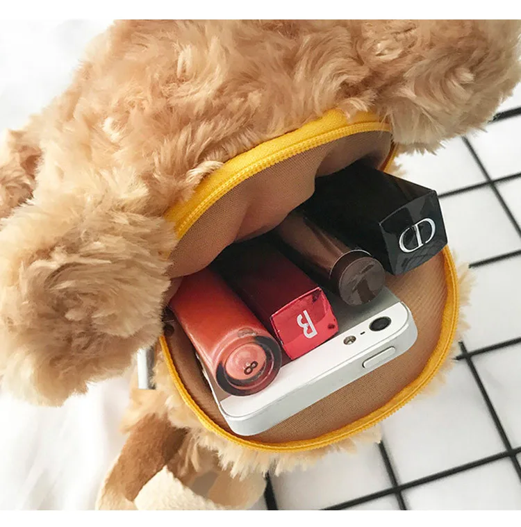 Новинка 30 см сумка для кукол плюшевый медведь на одно плечо плюшевая